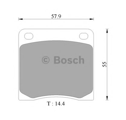BOSCH 0 986 505 306 Brake Pad Set, disc brake